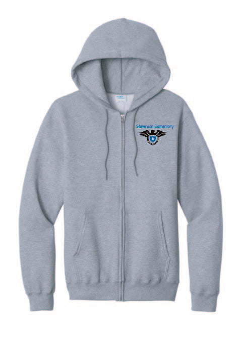 S9 Unisex Full Zip Hooded Sweatshirt W/Imprinted Logo