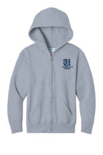 U1 Unisex Fleece Full Zip Hoodie w/Imprinted Logo