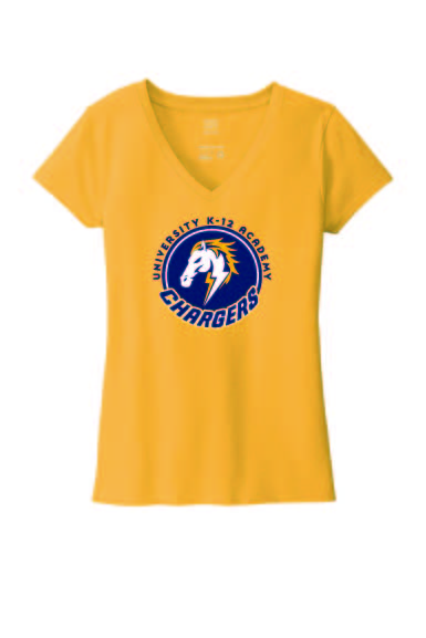 U7 Ladies V-Neck T-Shirt w/Imprinted Logo